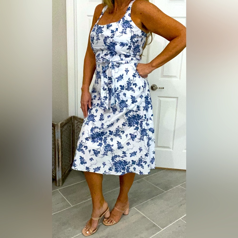 Banana Republic Spring Dress : Blue Floral